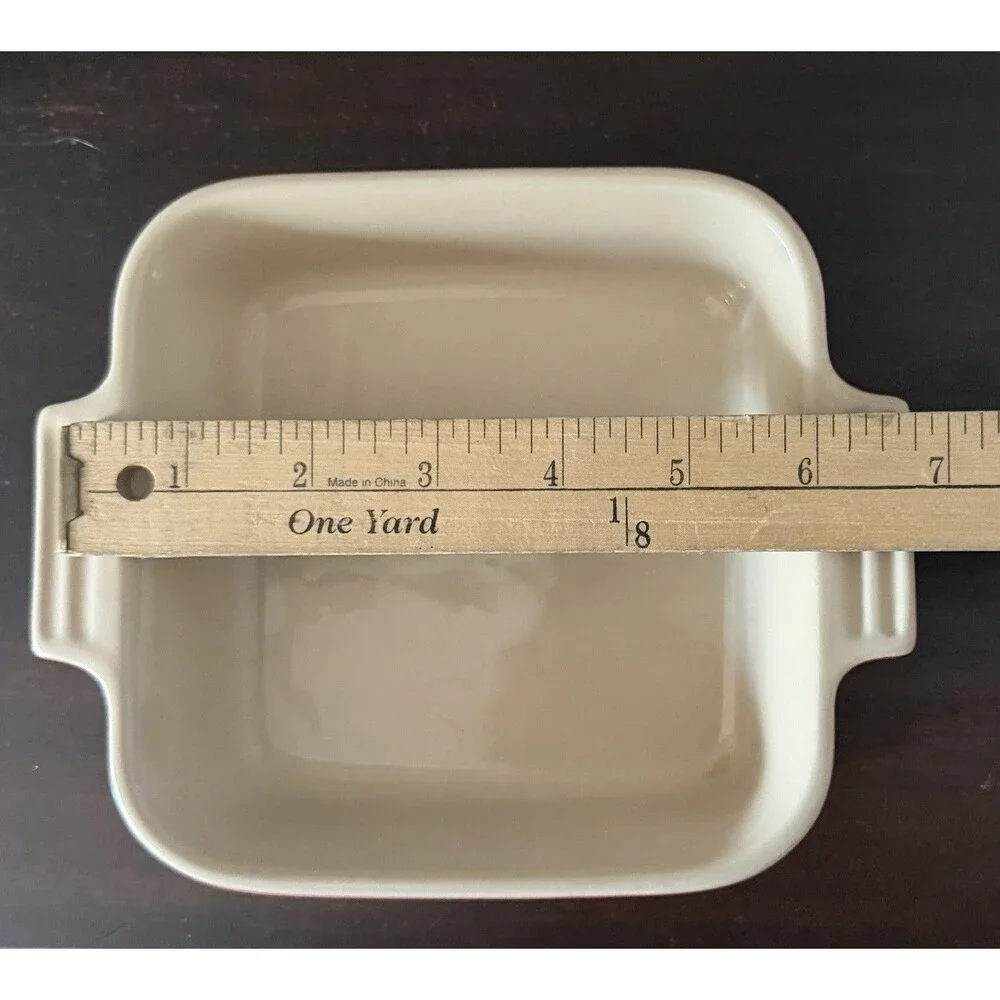 Le Creuset 6 Inch Square Stoneware Baking Dish Red